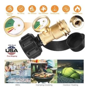 Propane Tank Gauge RV Pressure Brass Adapter Gas Level Meter Grill RV Indicator